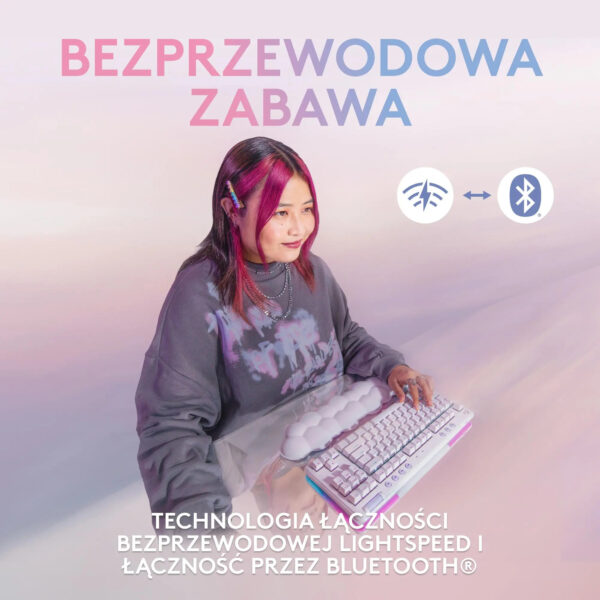 Klawiatura mechaniczna Logitech G713 GX Tactile Biały - obrazek 3